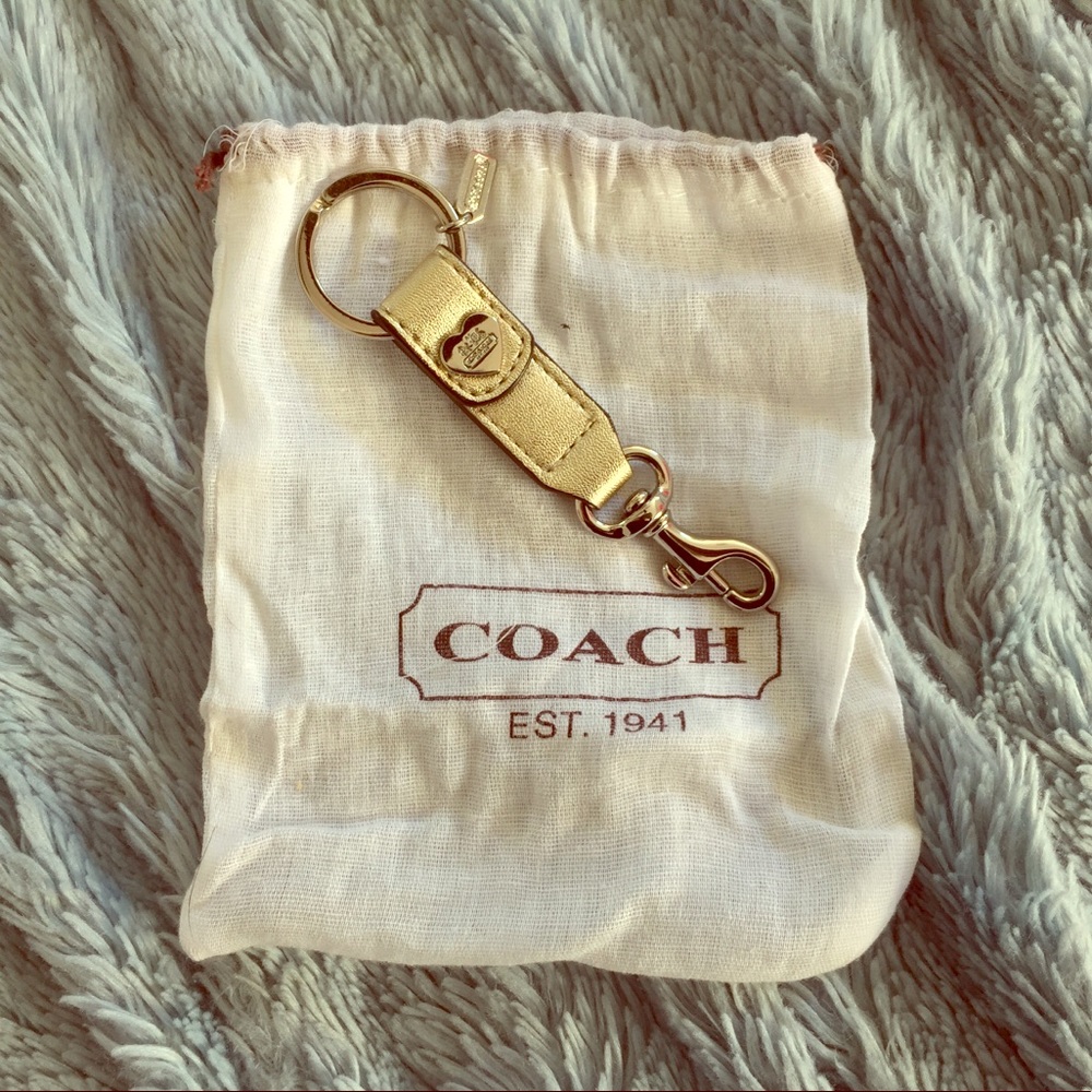 Gold Coach Keychain